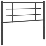 Vidaxl vervangend hoofdbord 107 cm metaal zwart