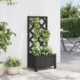 Vidaxx plantekasse med espalier massivt fyrretræ sort