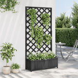 Vidaxx plantekasse med espalier massivt fyrretræ sort