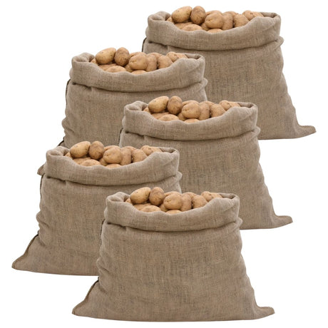 Vidaxx juteposer 5 stk 100x110 cm 100% jute 220 g m²