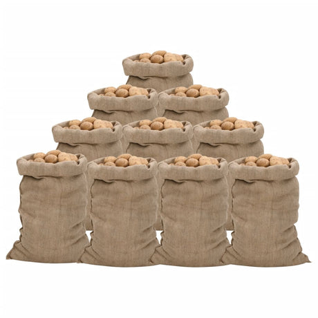 VidaXL juteposer 10 stk 340 g m² 60x105 cm 100% jute