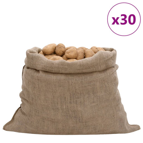 VidaXL juteposer 30 stk 220 g m² 100x110 cm 100% jute