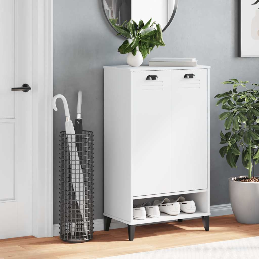 Vidaxl skoskab viken finish træ hvid