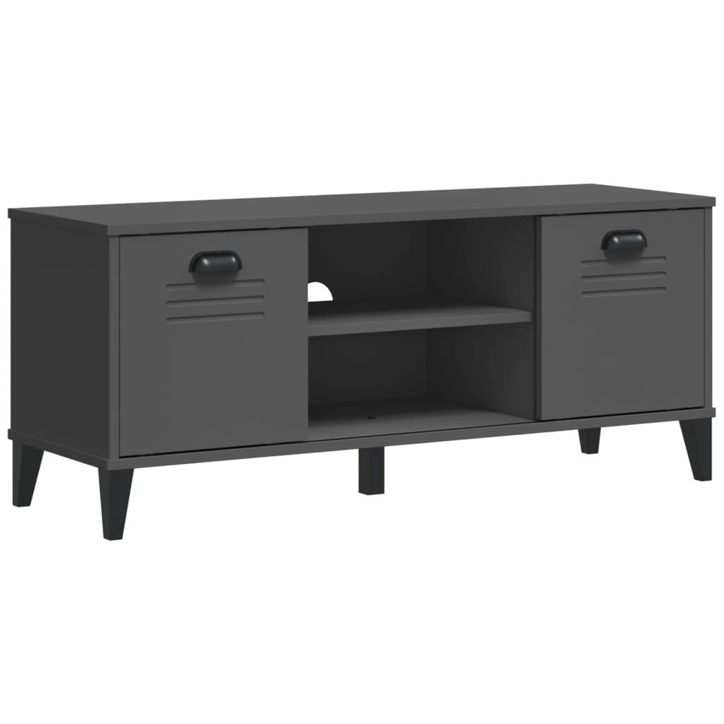 Vidaxl skobænk viken 106x35x45 cm konstrueret træ antracitgrå