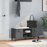 Vidaxl skobænk viken 106x35x45 cm konstrueret træ antracitgrå