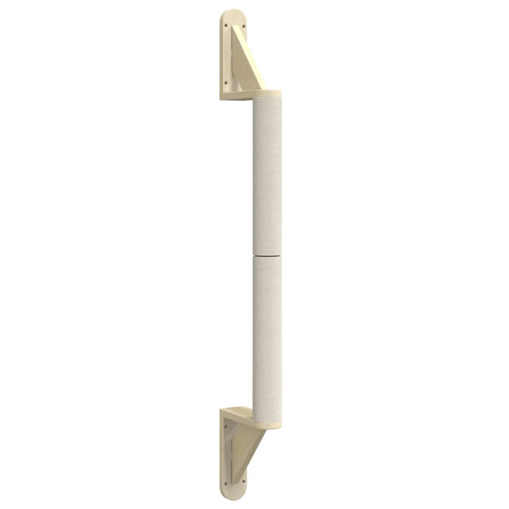 Vidaxl kattekradsestolpe vægmonteret 109 cm sisal