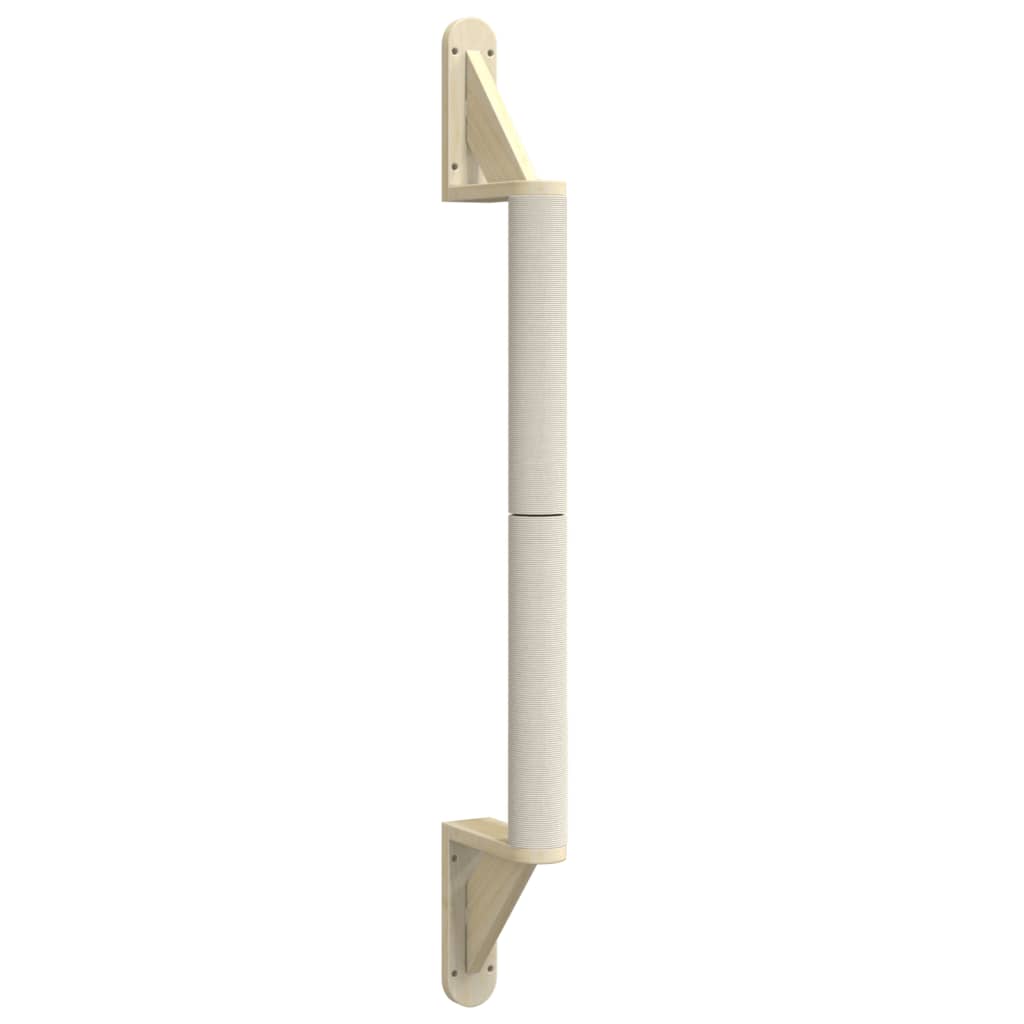 Vidaxl kattekradsestolpe vægmonteret 109 cm sisal