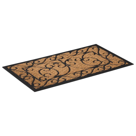 Vidaxx dørmåtte rektangulær 45x75 cm gummi og kokosfiber
