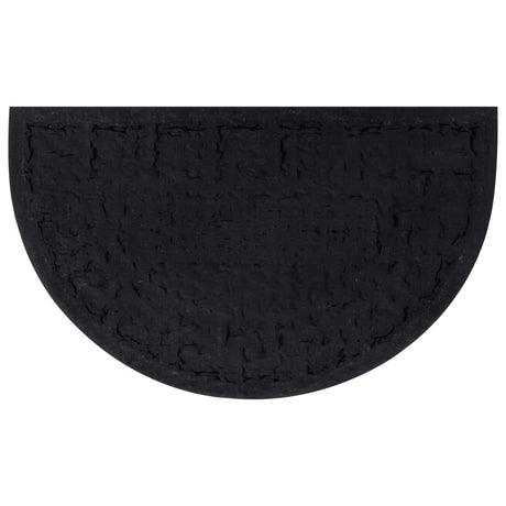 Vidaxx dørmåtte halvcirkulær 45x75 cm gummi og kokosfiber