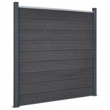 VidaXL Hegnspanelsæt 180x186 cm HKC grå