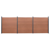 VidaXL Hegnspanelsæt 526x186 cm HKC brun