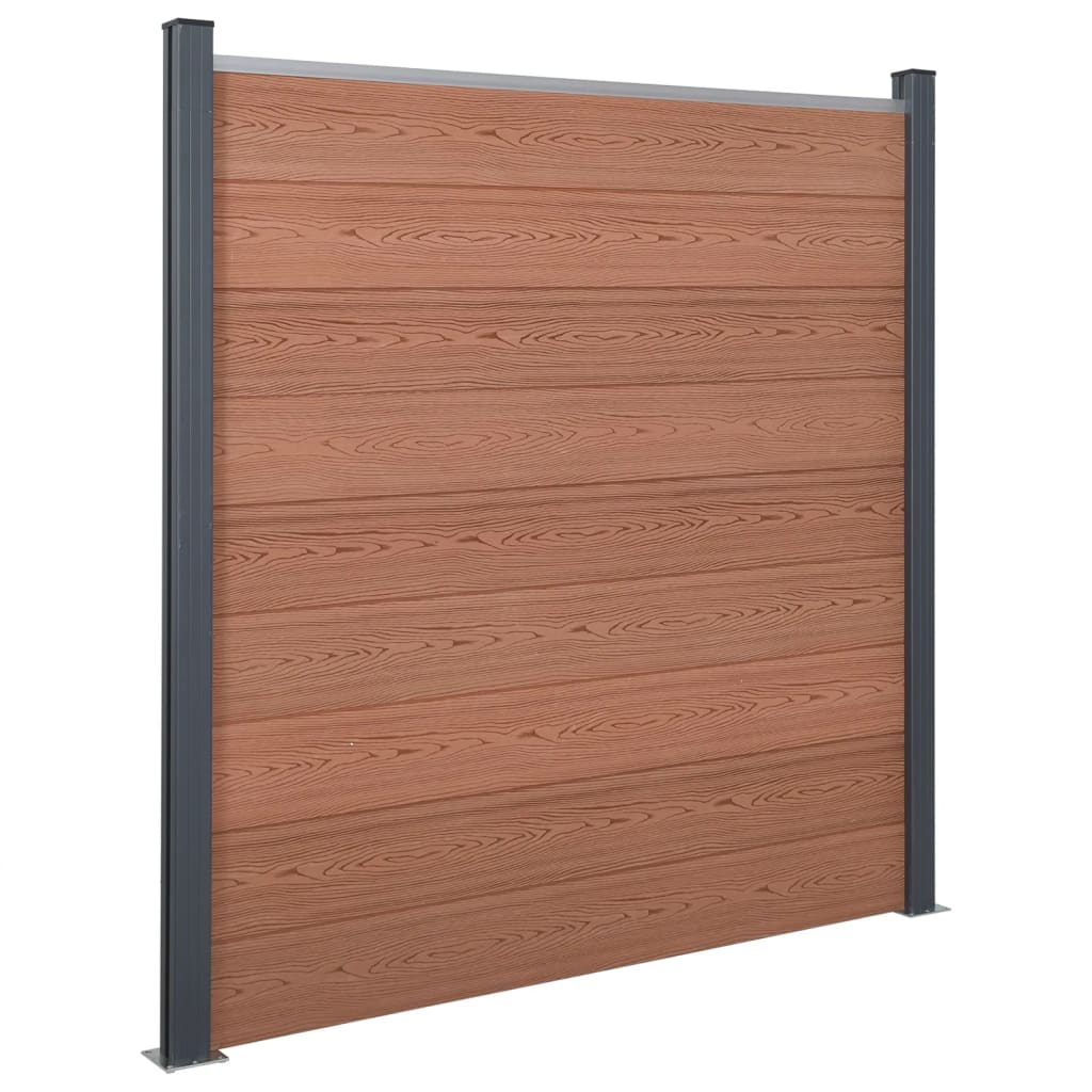 VidaXL Hegnspanelsæt 526x186 cm HKC brun
