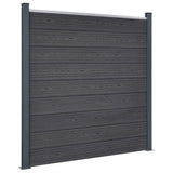 VidaXL Hegnspanelsæt 526x186 cm HKC grå