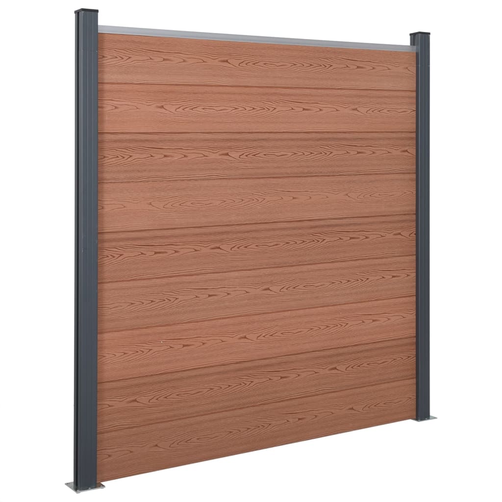 VidaXL Hegnspanelsæt 353x186 cm HKC brun