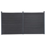 VidaXL Hegnspanelsæt 353x186 cm HKC grå