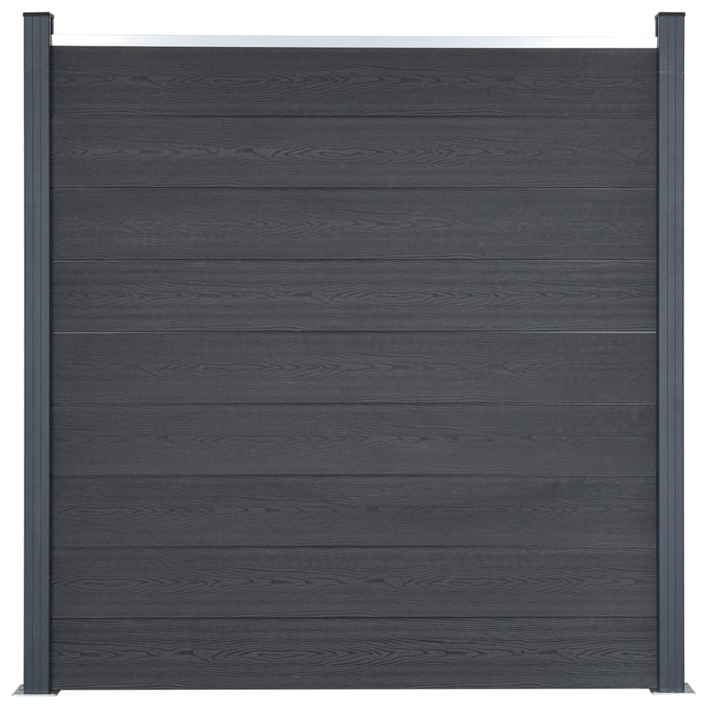 VidaXL Hegnspanelsæt 353x186 cm HKC grå