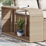 VidaXL opbevaringshylder 2 stk polyrattan beige