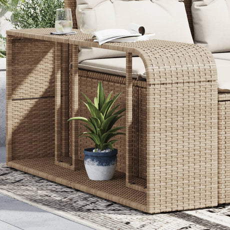 VidaXL opbevaringshylder 2 stk polyrattan beige