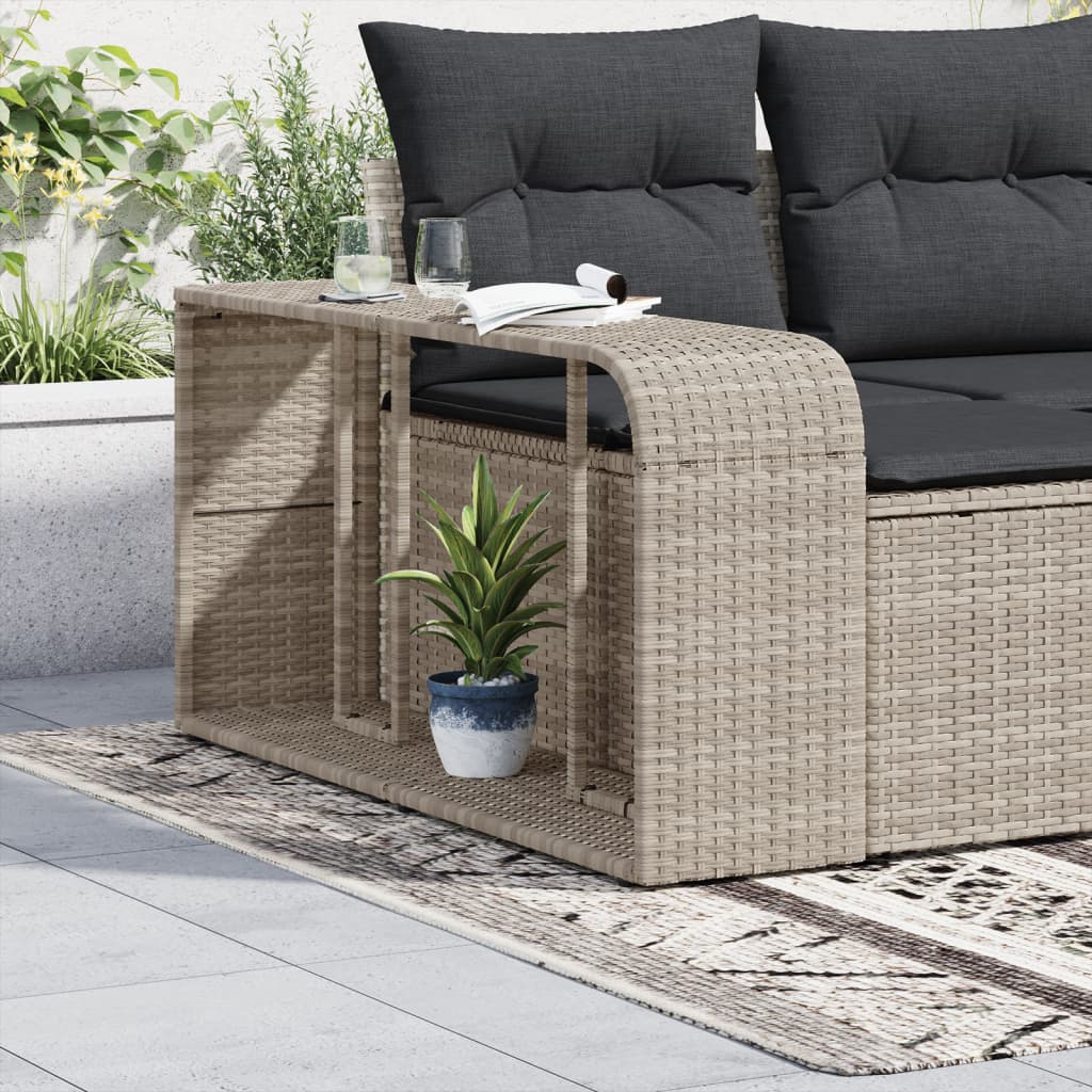 Vidaxl opbevaringshylder 2 stk polyrattan lysegrå