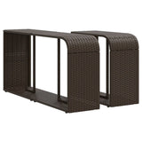 VidaXL opbevaringshylder 2 stk polyrattan brun