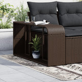 VidaXL opbevaringshylder 2 stk polyrattan brun