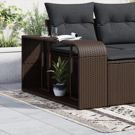 VidaXL opbevaringshylder 2 stk polyrattan brun