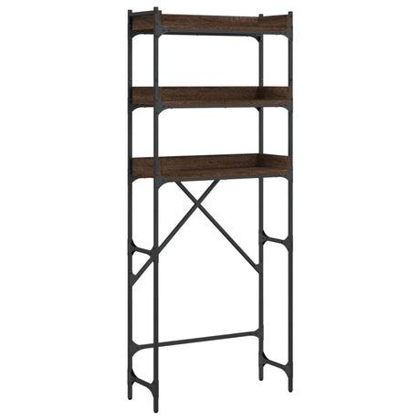 Vidaxx vaskemaskine stativ 67x25x163 cm færdig træbrun eg farve