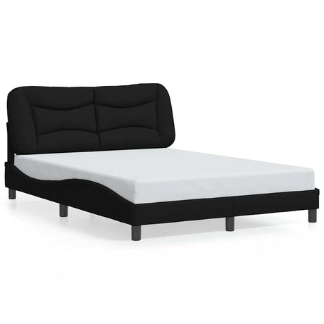 Vidaxl bedframe zonder matras hvar stof zwart 140x190 cm