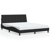 Vidaxl bedframe zonder matras hanko 160x200 cm fluweel zwart