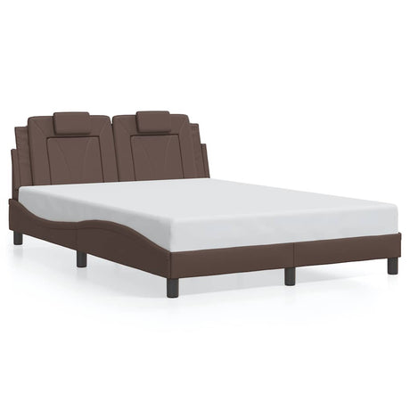 Vidaxl bedframe viana zonder matras kunstleer bruin 120x200 cm