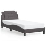 Vidaxl bedframe zonder matras zadar kunstleer grijs 90x190 cm