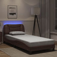 Vidaxl bedframe met led zonder matras hvar bruin 90x200 cm