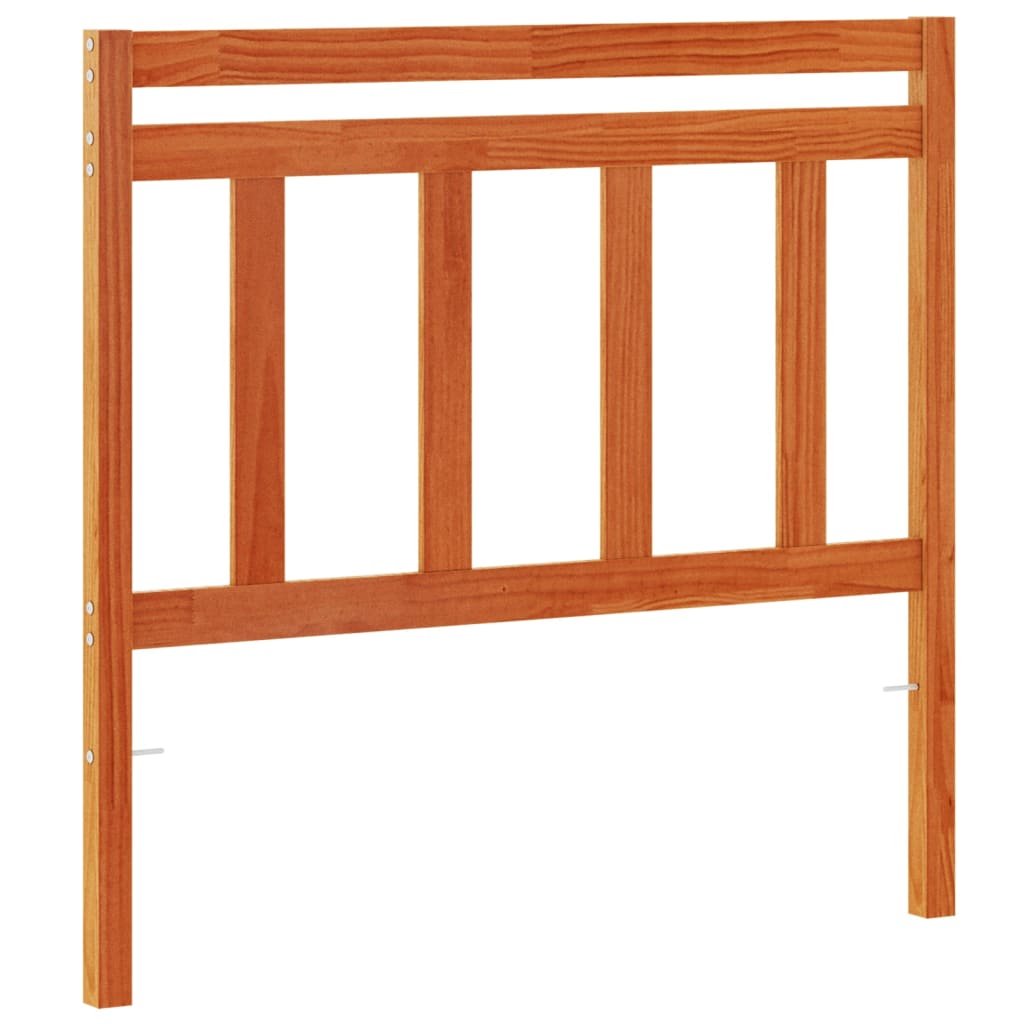 Vidaxl hoofdbord 100 cm massief grenenhout wasbruin