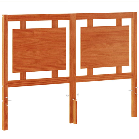 Vidaxl hoofdbord 135 cm massief grenenhout wasbruin