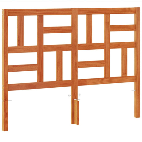 Vidaxl hoofdbord 135 cm massief grenenhout wasbruin