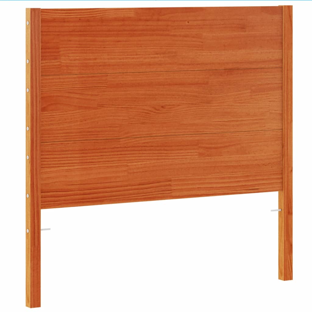 Vidaxl hoofdbord 100 cm massief grenenhout wasbruin