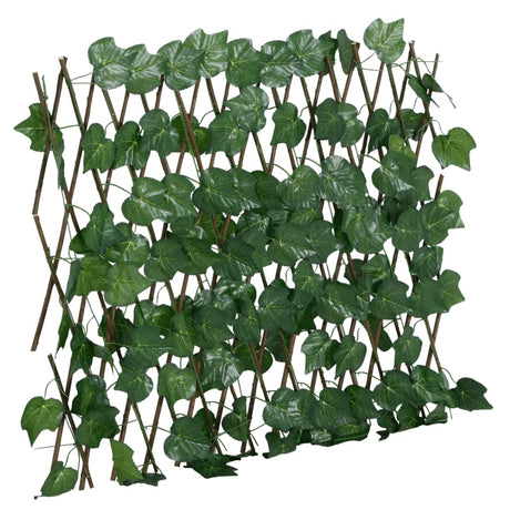 Vidaxx kunstig plante drueblad på udtrækbart espalier 190x60 cm grøn