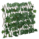 Vidaxx kunstig plante drueblad på udtrækbart espalier 190x60 cm grøn