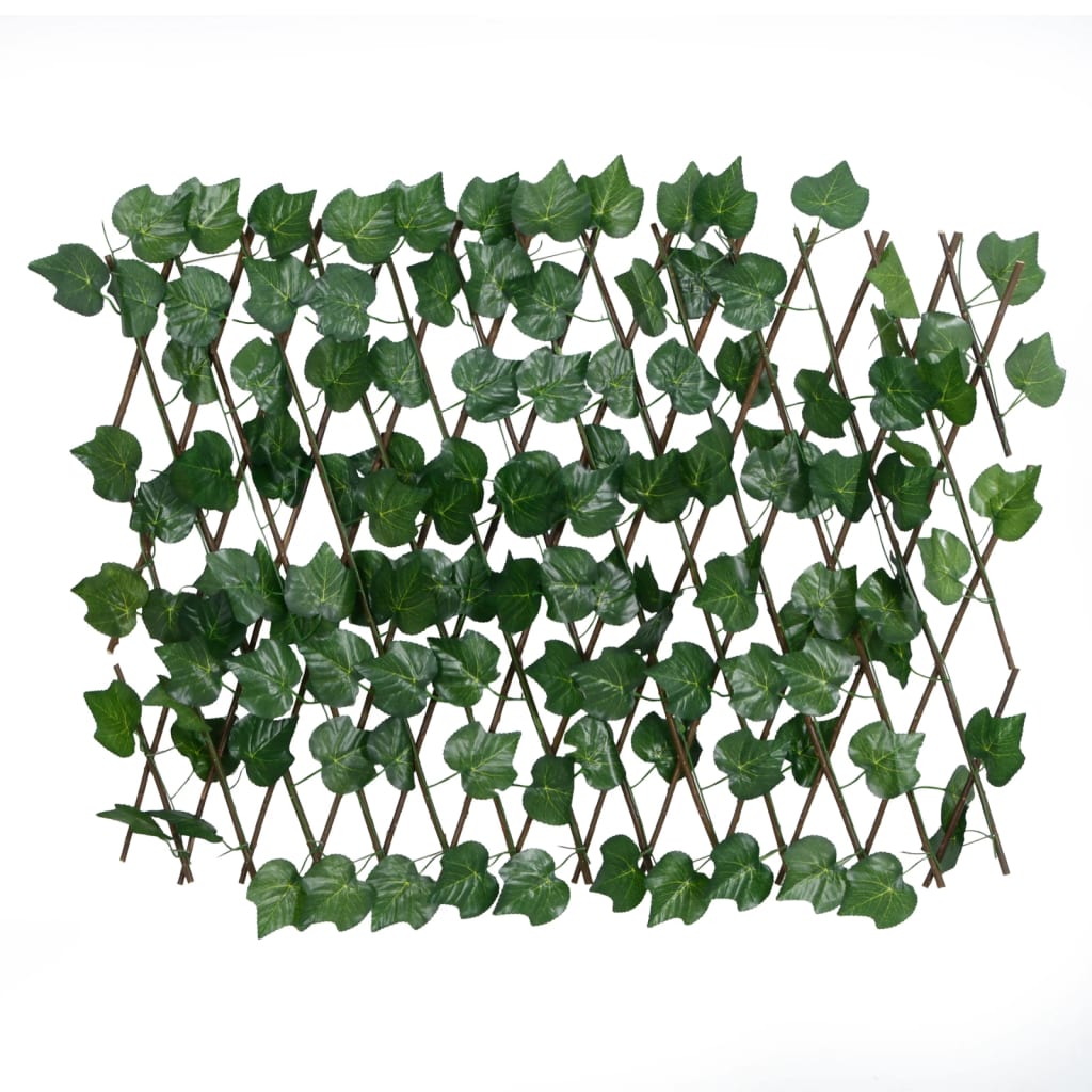 Vidaxx kunstig plante drueblad på udtrækbart espalier 190x60 cm grøn