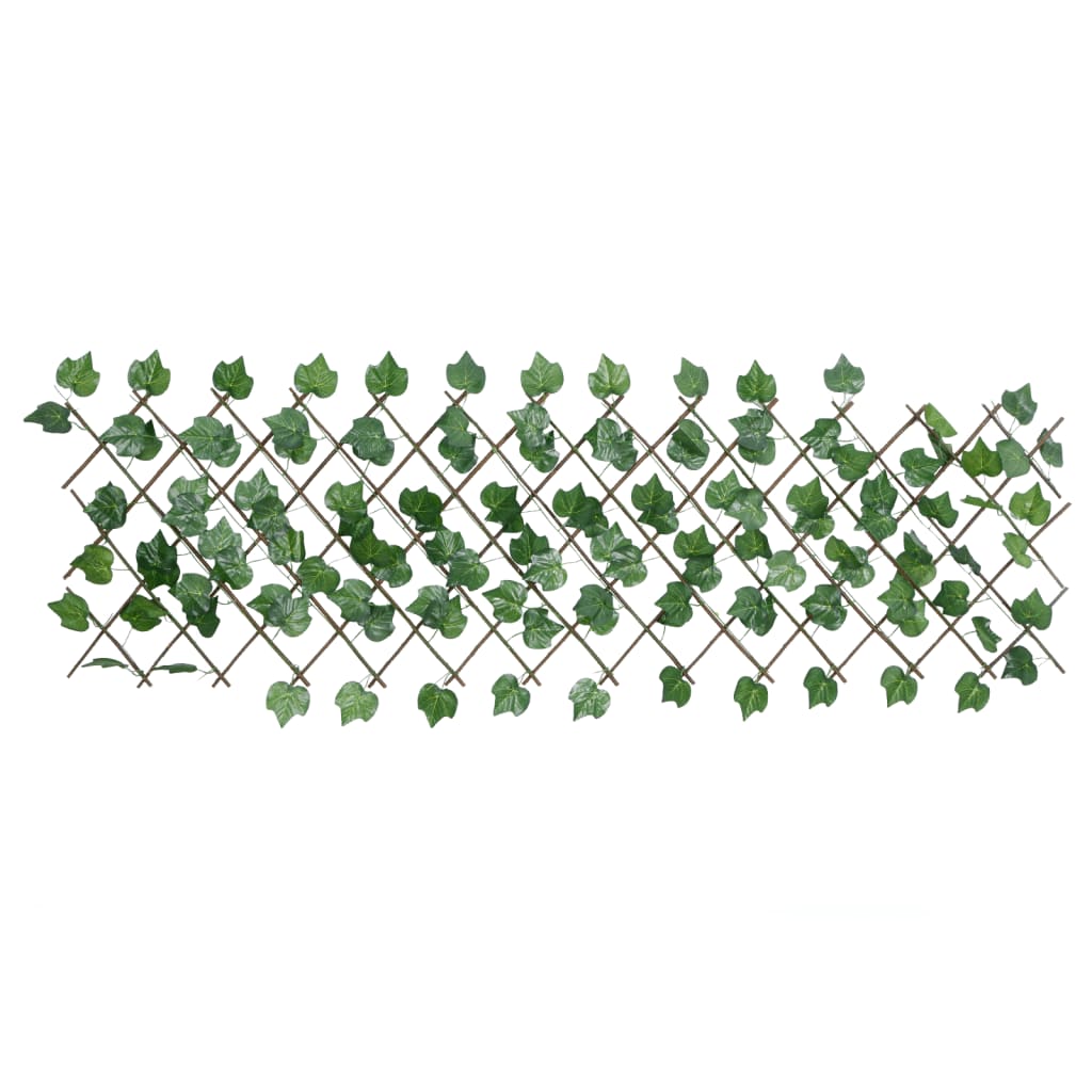Vidaxx kunstig plante drueblad på udtrækbart espalier 190x60 cm grøn