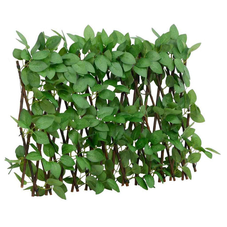 Vidaxx kunstig efeuplante på espalier 5 stk udtrækbar 180x30 cm grøn