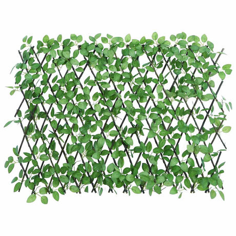 Vidaxx kunstig efeuplante på espalier 5 stk udtrækbar 180x65 cm grøn