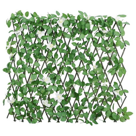Vidaxx kunstig efeuplante på udvideligt espalier 186x30 cm grøn