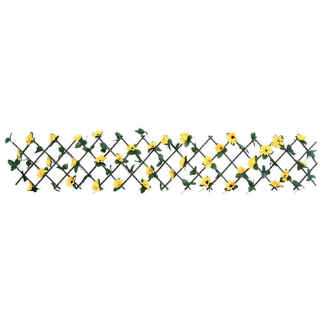 Vidaxx kunstig efeuplante på espalier forlænges 180x20 cm gul
