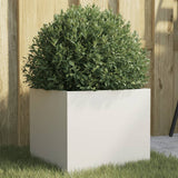 Vidaxx plantekasse 32x30x29 cm stål hvid