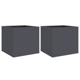 Vidaxx plantekasser 2 stk 32x30x29 cm stål antracit