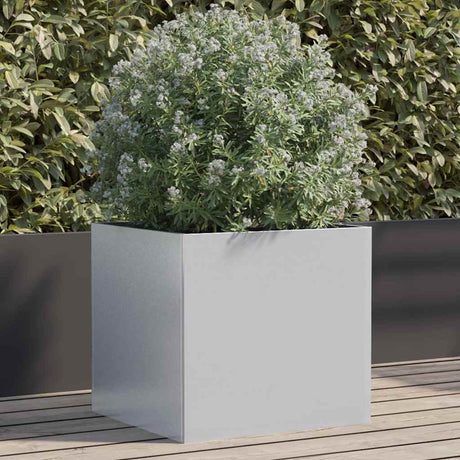 Vidaxx plantekasse 42x40x39 cm galvaniseret stål sølvfarvet