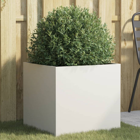 Vidaxx plantekasse 49x47x46 cm stål hvid