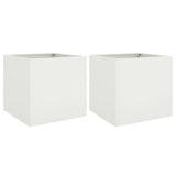 Vidaxx plantekasser 2 stk 49x47x46 cm stål hvid