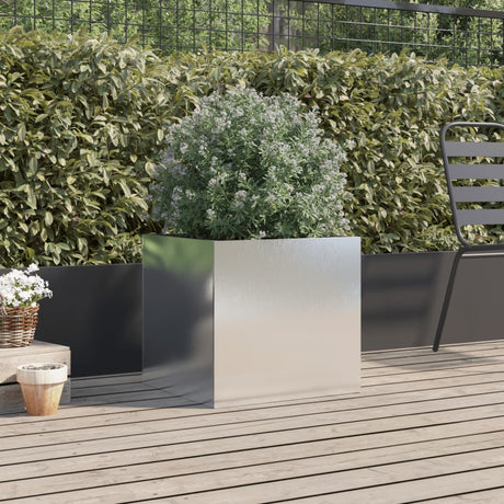 Vidaxx plantekasse 49x47x46 cm rustfrit stål sølvfarvet